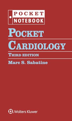 Red cover of “Pocket Cardiology” third edition notebook by Marc Sabatine.