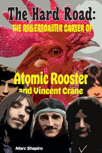 Book cover featuring a red rooster and portraits of musicians.