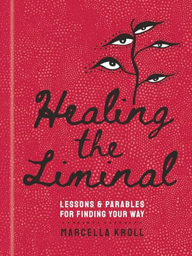 Red book cover with stylized text and a plant with eyes.