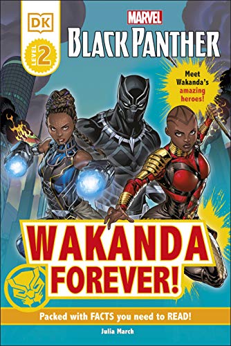 Black Panther, Shuri, and Okoye on the cover of a children’s book.