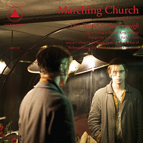 CD cover for Marching Church’s “This World Is Not Enough” with a moody portrait.