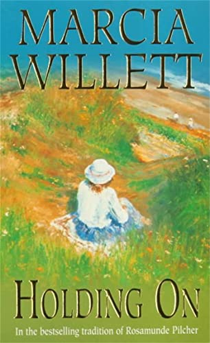 Book cover: woman in hat sits on grassy hill overlooking water.