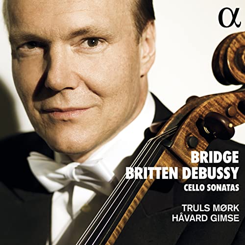 Close-up of a man with a viola da gamba, album cover art.