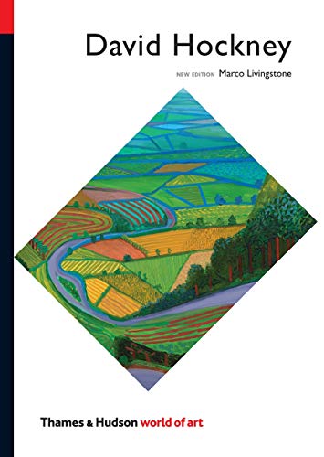 Book cover featuring a colorful, vibrant landscape painting by David Hockney.