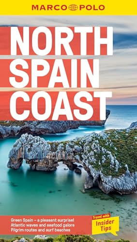 Marco Polo travel guide cover for North Spain Coast featuring a rocky coastal landscape.