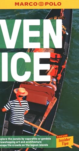 Marco Polo Venice travel guide cover with a gondola and tourists.