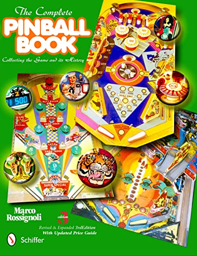 Book cover featuring a collage of colorful vintage pinball machine details.