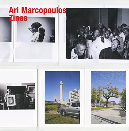 Book cover featuring black and white photographs by Ari Marcopoulos.