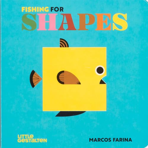 Book cover with a yellow square fish on a teal background.