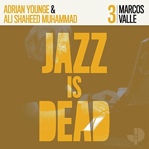 Album cover for Marcos Valle collaboration, featuring bold yellow text on brown.