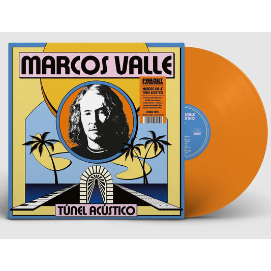 Marcos Valle “Tunel Acustico” vinyl record cover with portrait and palms.