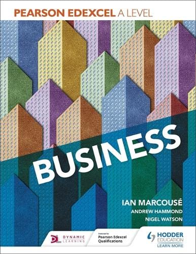 Textbook cover featuring a stylized city skyline with the title Business in white text.