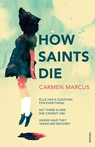 Book cover: girl with galaxy-filled silhouette, title "How Saints Die.