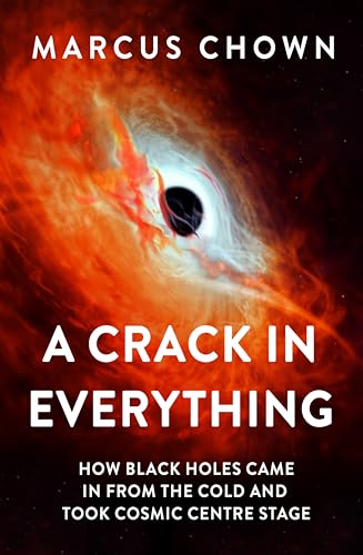 Book cover with a swirling, fiery depiction of a black hole.