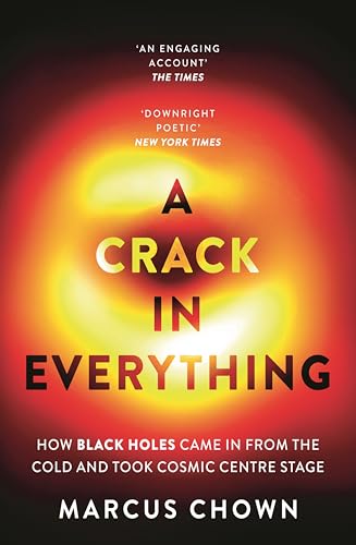 Book cover: “A Crack in Everything” with a fiery, swirling background.