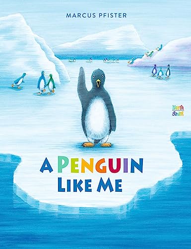 Book cover: a large penguin waving, surrounded by icy landscape and others.