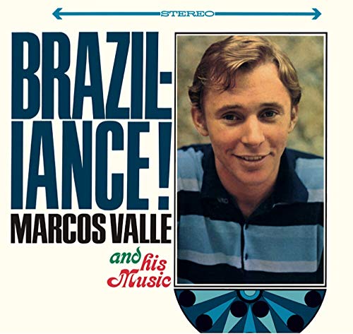 Album cover with a smiling man and "BRAZILIANCE!" in large blue text.