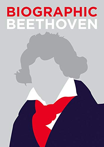 Book cover: "Biographic: Beethoven" with a silhouette of the composer.