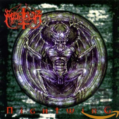 CD cover for Marduk’s “Nightwing” featuring a dark, winged figure.