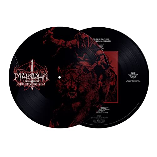Two black vinyl records with a dark, illustrated cover depicting a wolf-like creature.