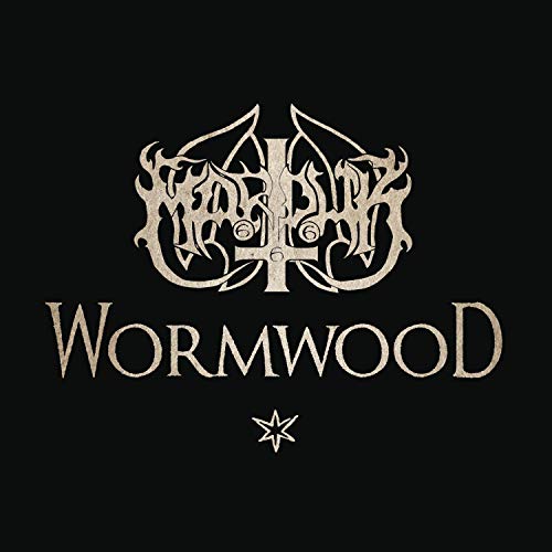 Black album cover with ornate silver lettering and a central cross symbol.