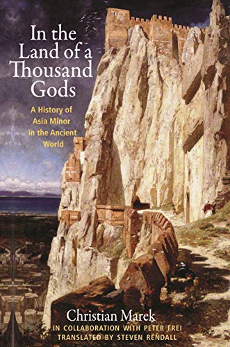 Book cover: ancient ruins depicted on a textured, mountainous background.