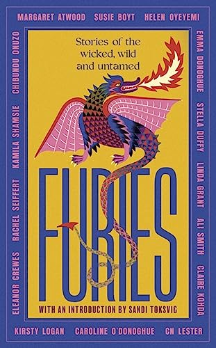 Book cover for "Furies" featuring a red and blue dragon illustration.
