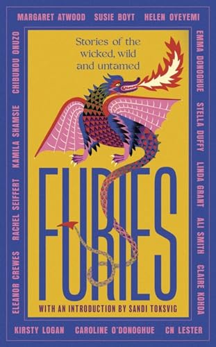 Book cover: "Furies" featuring a colorful dragon and bold typography.