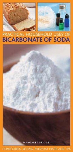 Book cover featuring bicarbonate of soda, bread, and cleaning supplies.