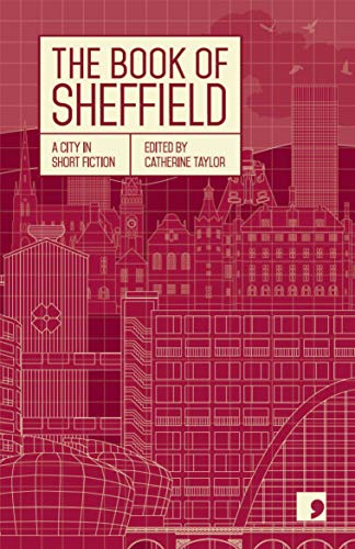 Book cover: "The Book of Sheffield" with red line-drawing of city buildings.