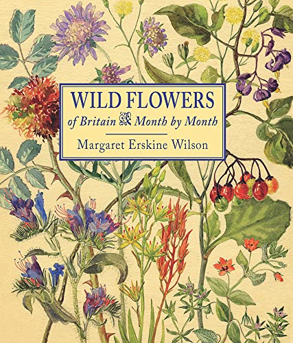 Book cover featuring botanical watercolor illustrations of various wildflowers on a cream background.