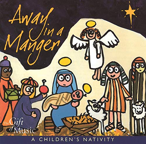 CD cover depicting a colorful, childlike illustration of the Nativity scene.