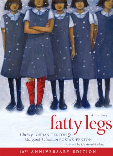 Book cover: girl with red leg braces stands out from a group.