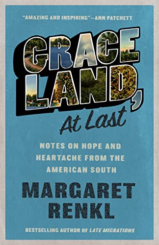 Book cover: “Graceland, At Last” with a landscape and bold title.