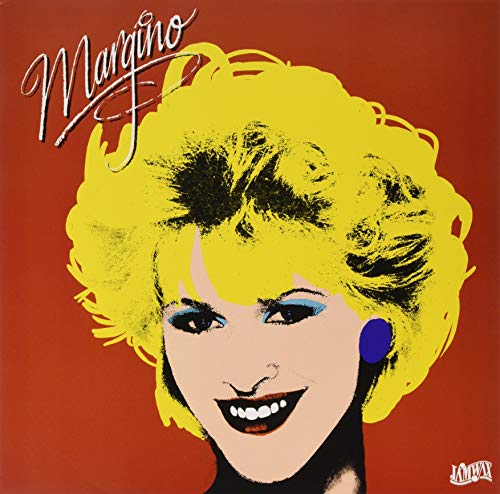Record cover: Pop art portrait of a smiling blonde woman.