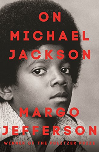 Book cover featuring a black and white portrait of young Michael Jackson with red text.