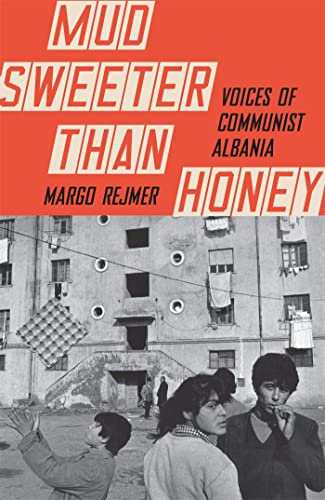 Book cover: "Mud Sweeter Than Honey" with people and buildings.