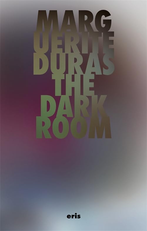 Book cover for "The Darkroom" by Marguerite Duras, gold text on purple.