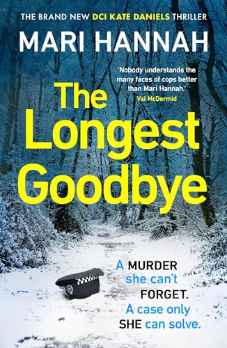 Book cover: snowy woodland scene with a police hat in the foreground.