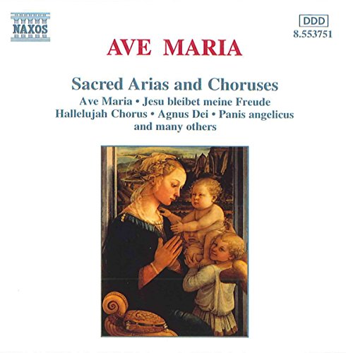 CD cover for “Ave Maria” featuring a Renaissance painting of Mary and children.