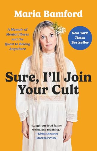Book cover featuring Maria Bamford in a white dress against a yellow background.