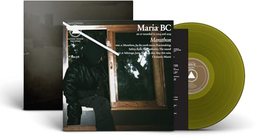 Vinyl record of Maria BC’s “Marathon” with green-tinted record and cover.