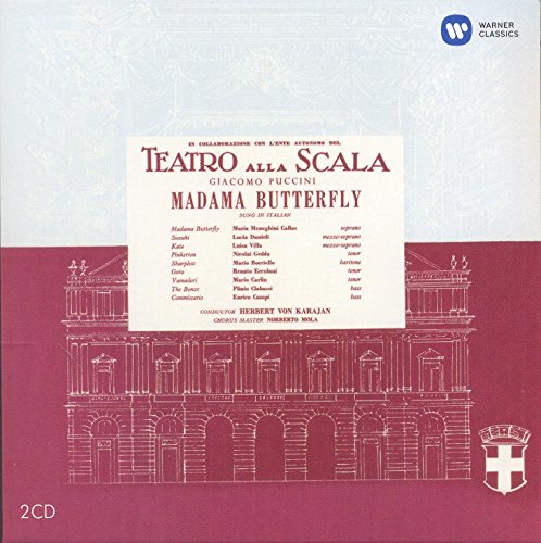 Red CD case for Maria Callas’ “Madama Butterfly” opera recording.