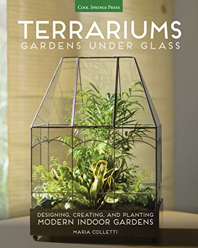 Book cover featuring a glass terrarium with lush green plants inside.