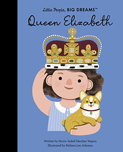 Book cover: young girl with corgi and a golden crown.