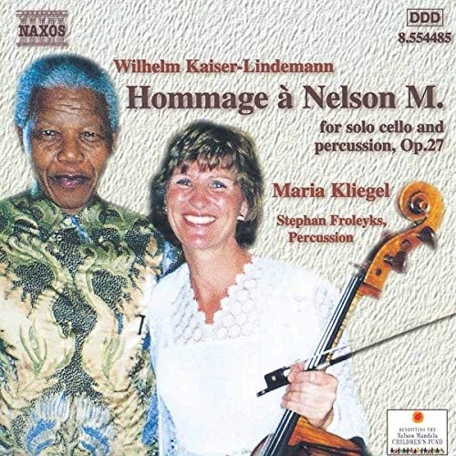 CD cover featuring Nelson Mandela, Maria Kliegel, and a cello.