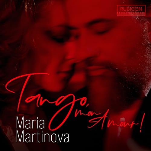 CD cover: close-up of a couple embracing, red color scheme.