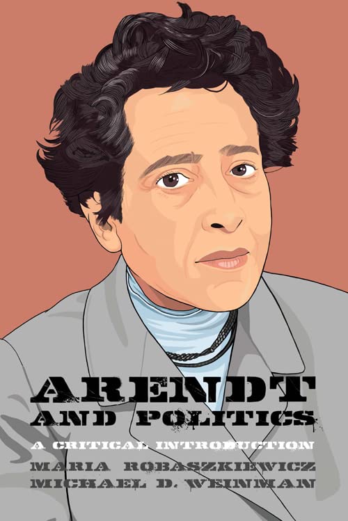 Book cover featuring a portrait of Hannah Arendt and bold title text.