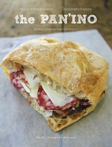 Book cover featuring a halved panini sandwich with salami and cheese.