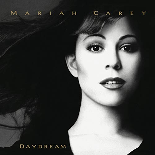 Black and white portrait of Mariah Carey for the album Daydream.